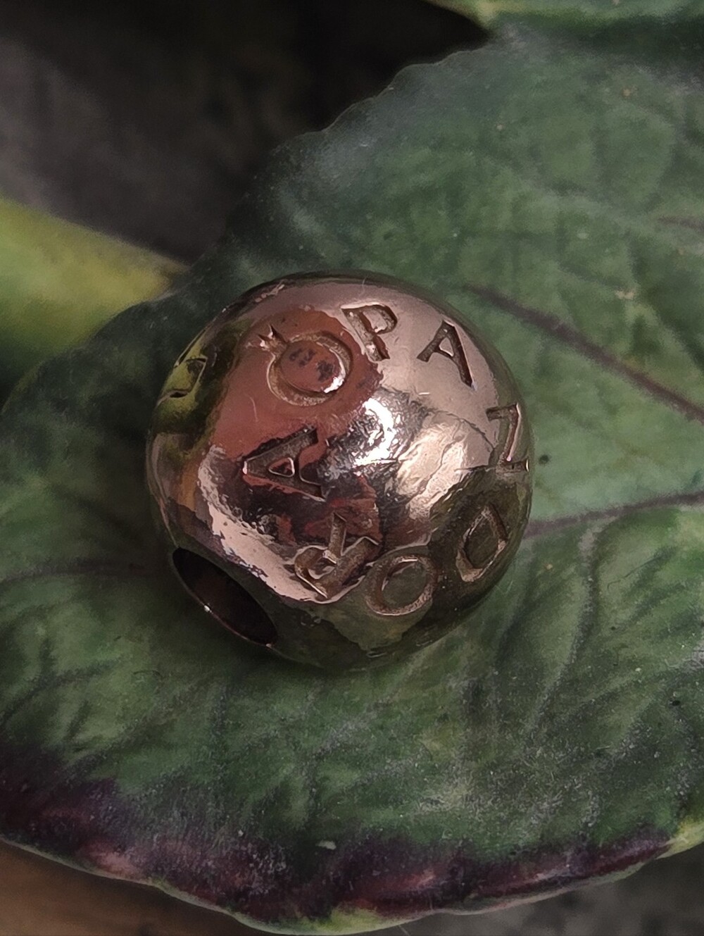 Pandora Genuine Rose Gold Round Ball Clip On Charm ALE R